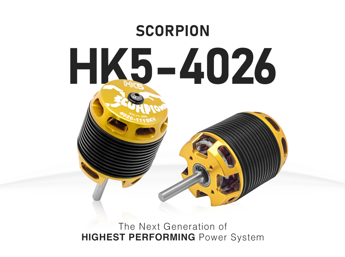 Scorpion HK5-4026-1115kv (6x32mm shaft) features